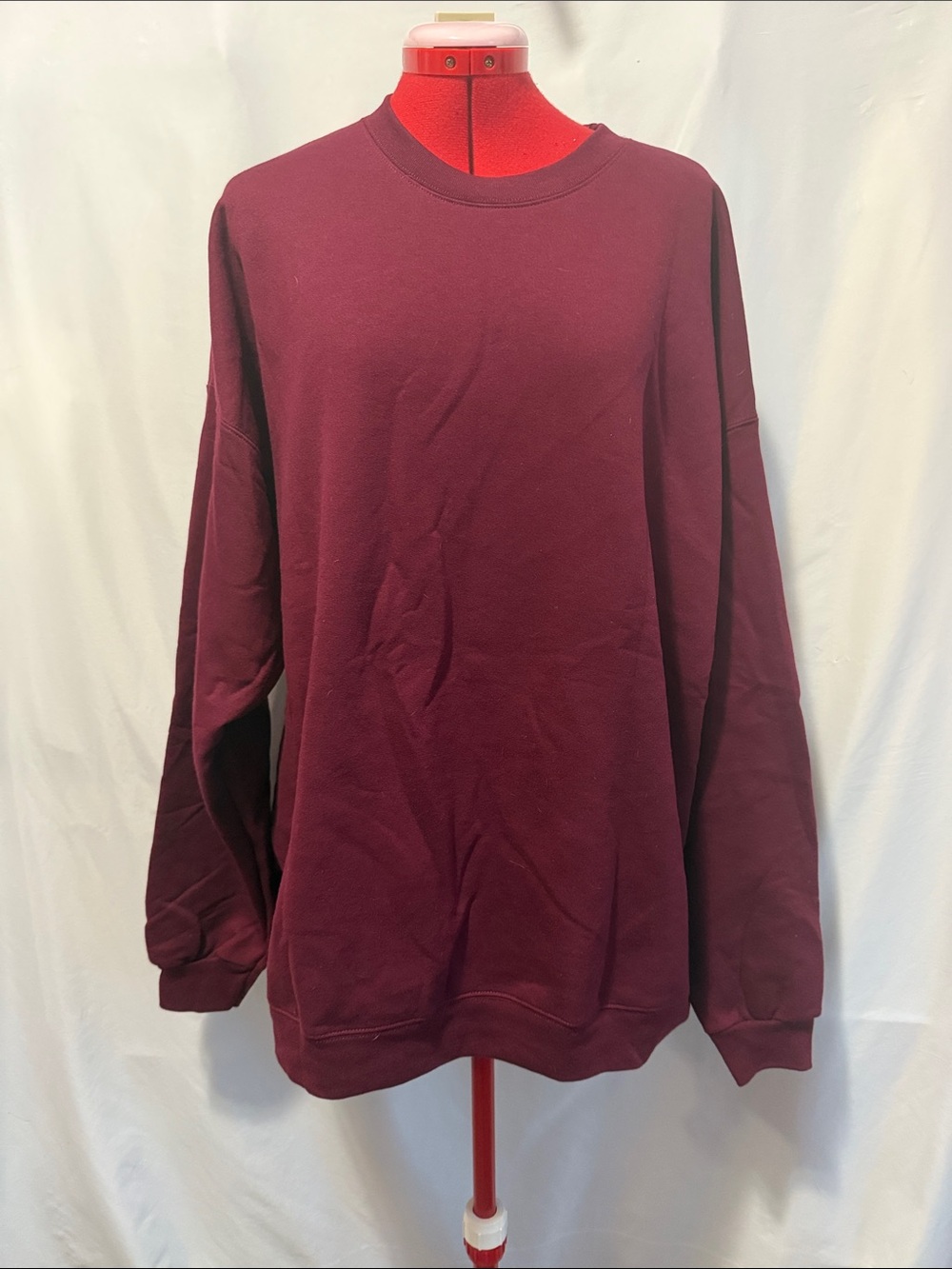 Hanes Women's Crewneck Sweatshirt - Burgundy